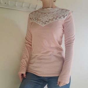 Lace Bib Thermal Top  size M